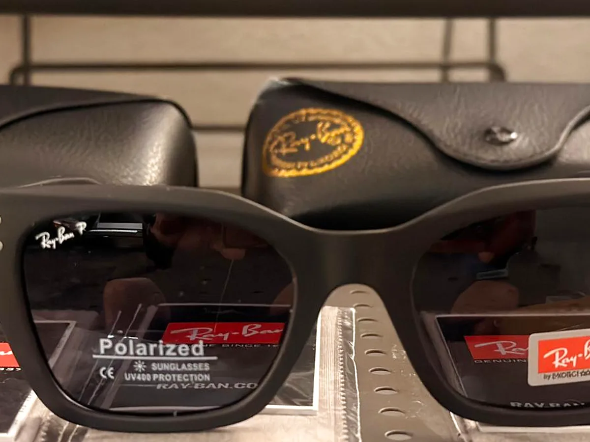 Two Ray-Ban Wayfarers on retail cards
